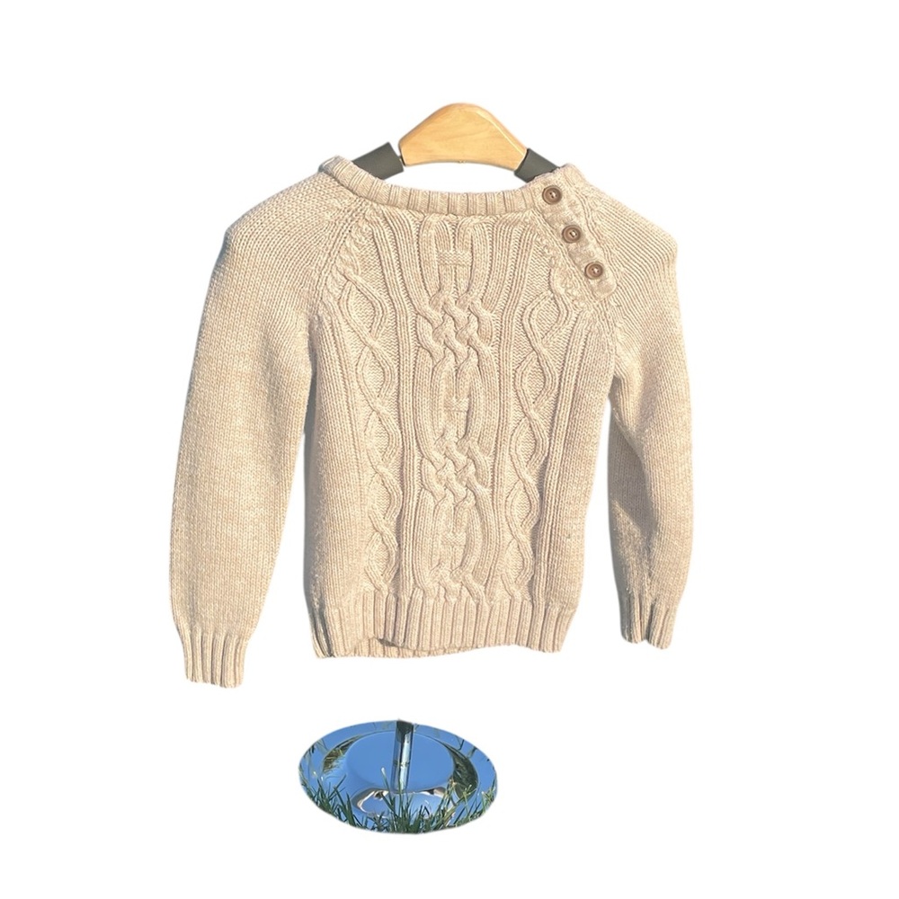 Old Navy Cream Cable Knit Sweater